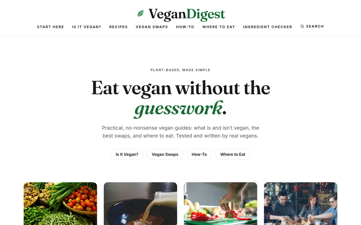VeganDigest screenshot